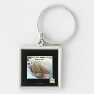 Je maakt bunny huilen sleutelhanger
