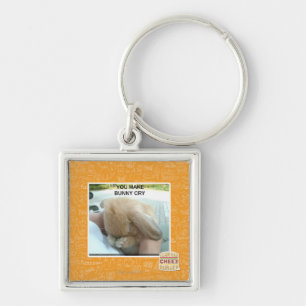 Je maakt bunny huilen sleutelhanger