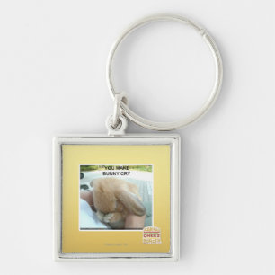 Je maakt bunny huilen sleutelhanger