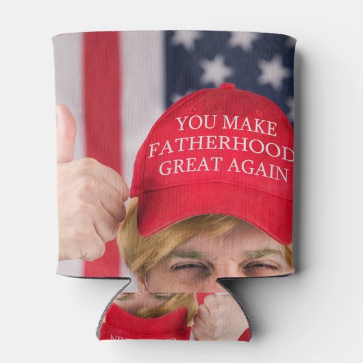 Je maakt de vaderschap weer geweldig blikjeskoeler (Achterkant)