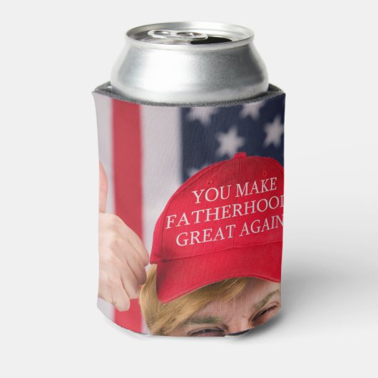 Je maakt de vaderschap weer geweldig blikjeskoeler (Blikje Achterkant)