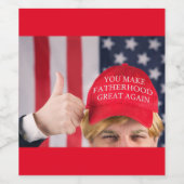 Je maakt de vaderschap weer geweldig wijn etiket (Enkel label)