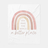 Je maakt de wereld beter in de frontlinie fleece deken (Voorkant)