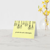 Je maakt de wereld een beetje helderder Kaart (Gele Bloem)