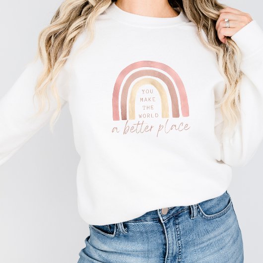 Je maakt de wereld een beter speelshirt trui