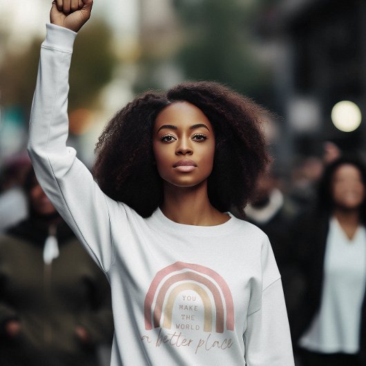 Je maakt de wereld een beter speelshirt trui