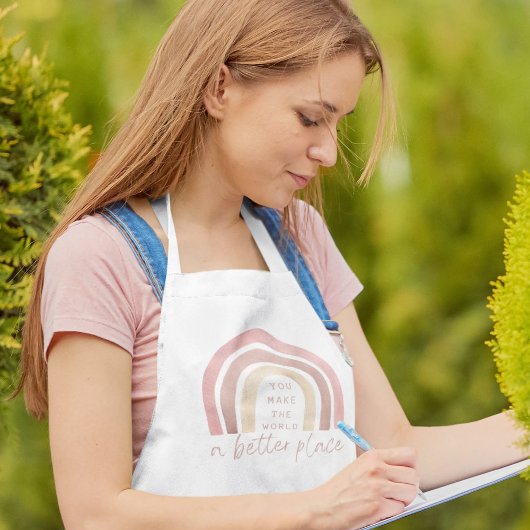 Je maakt de wereld tot een beter Schort