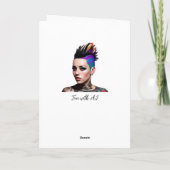 Je maakt de wereld tot een mooie plek kaart (Achterkant)