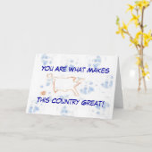 Je maakt dit land geweldig - Waterverf Kaart (Gele Bloem)