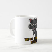 Je maakt een Meowt Black Cat Halloween Theme Koffiemok (Voorkant links)