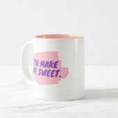 Je maakt een mooie mok voor tweetonkoffie (Voorkant links)