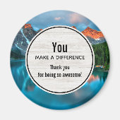 Je maakt een verschil in Schilderachtig berglandsc Magneet (Voorkant)