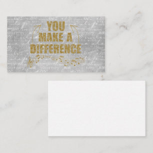 Je maakt een verschil informatiekaartje