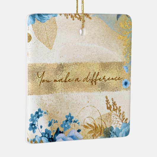 Je maakt een verschil keramisch ornament (Rechts)