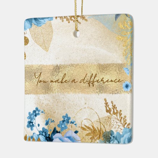 Je maakt een verschil keramisch ornament (Links)