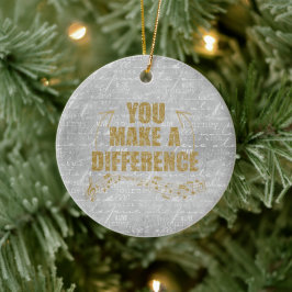 Je maakt een verschil keramisch ornament