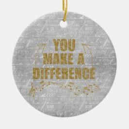 Je maakt een verschil keramisch ornament