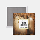 Je maakt een verschil Magische Forest Fairy Lights Magneet (Voorkant / Achterkant)