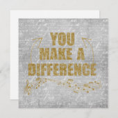 Je maakt een verschil notitiekaartje (Voorkant / Achterkant)