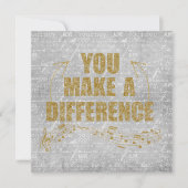 Je maakt een verschil notitiekaartje (Voorkant)