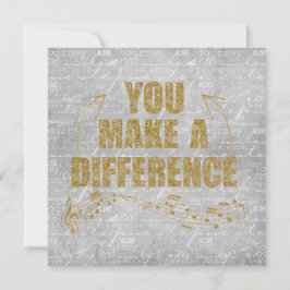 Je maakt een verschil notitiekaartje