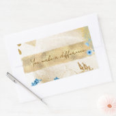 Je maakt een verschil rechthoekige sticker (Envelop)