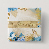 Je maakt een verschil vierkante button 5,1 cm (Voorkant)