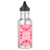 "Je maakt elke dag beter" met harten Waterfles (Links)