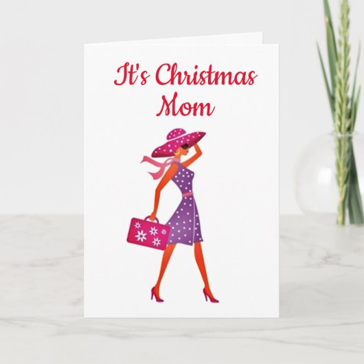 *JE MAAKT ELKE DAG EEN SPECIALE MAMA** KERST FEESTDAGEN KAART (Voorkant)