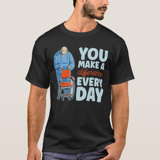 Je maakt elke dag het verschil Senior Caregiver C T-shirt (Voorkant)