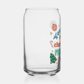 Je maakt elke kerst vrolijker | Schattigee retro Blikvorm Glas (Rechts)