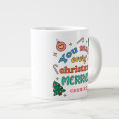Je maakt elke kerst vrolijker | Schattigee retro Grote Koffiekop (Voorkant rechts)