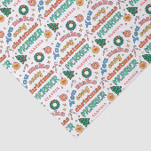 Je maakt elke kerst vrolijker | Schattigee retro Tissuepapier (Detail)