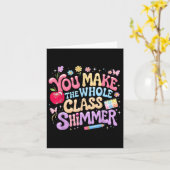 Je maakt het hele CL Shimmer Schattigee schoolcade Kaart (Gele Bloem)