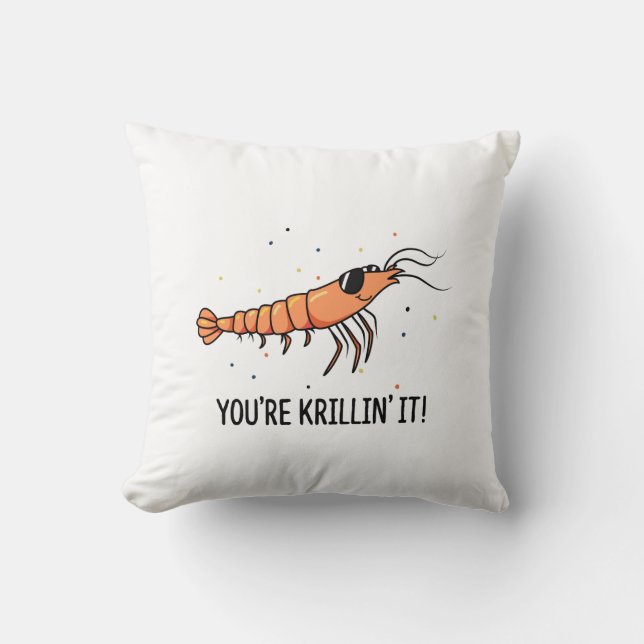 Je maakt het leuk met Krillin Krill grap Kussen (Voorkant)