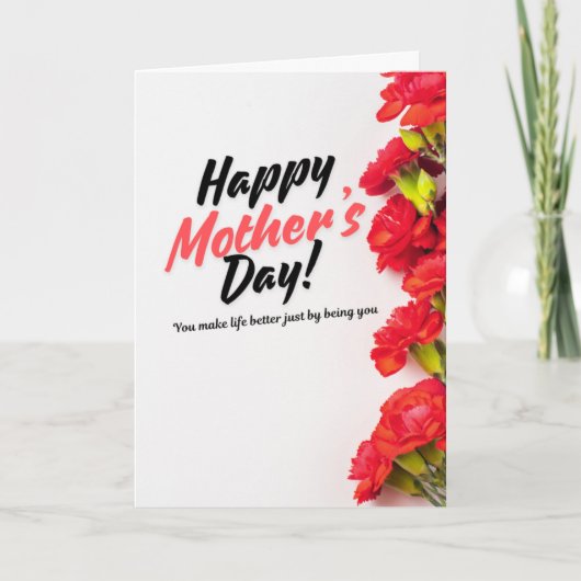 Je maakt het leven beter Moederdag Kaart 3 Johanne (Voorkant)