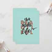 Je maakt het leven mooi geïllustreerde Kaart (Voorkant / Achterkant in situ)