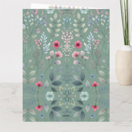 Je maakt het leven tot bloei Wenskaart Kaart (Achterkant)