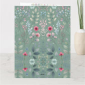 Je maakt het leven tot bloei Wenskaart Kaart (Achterkant)