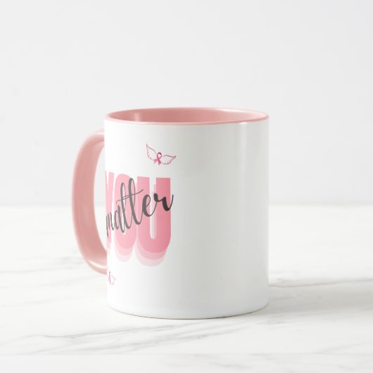 Je maakt het mogelijk om borstkankercadeaus te gev mok (Voorkant links)