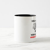 ...Je maakt het uit met het hele Trailer Park. Tweekleurige Koffiemok (Center)