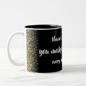 Je maakt het verschil gepersonaliseerd tweekleurige koffiemok (Links)