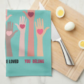 Je maakt iets uit en je bent een geliefde bevallin theedoek (Quarter Fold)