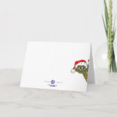 Je maakt Kerstmis helderder! Kerstkaart van schild Feestdagen Kaart (Achterkant)