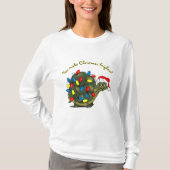 Je maakt Kerstmis mooier! Cartoon Turtle T-shirt (Voorkant)