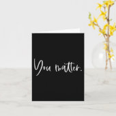 Je maakt leraar Therapist Mental Health Inspira be Kaart (Gele Bloem)