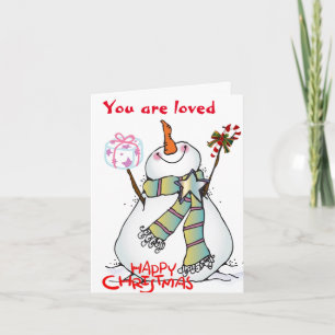 JE MAAKT ME ***A HAPPY CHRISTMAS"*** FEESTDAGEN KAART