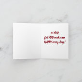 JE MAAKT ME ***A HAPPY CHRISTMAS"*** FEESTDAGEN KAART (Binnen)