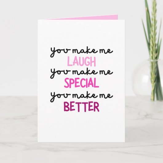 Je maakt me aan het lachen, Jubileum Kaart (Voorkant)