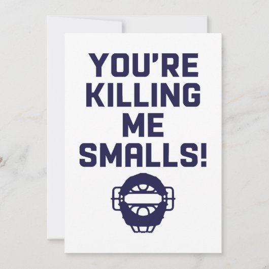 Je maakt me af, Smalls! Kaart (Voorkant)